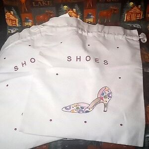 Embroidered Lily Juliet Shoe Bags